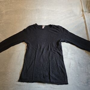 Black/Navy Blue Henneley Long Sleeve Shirt